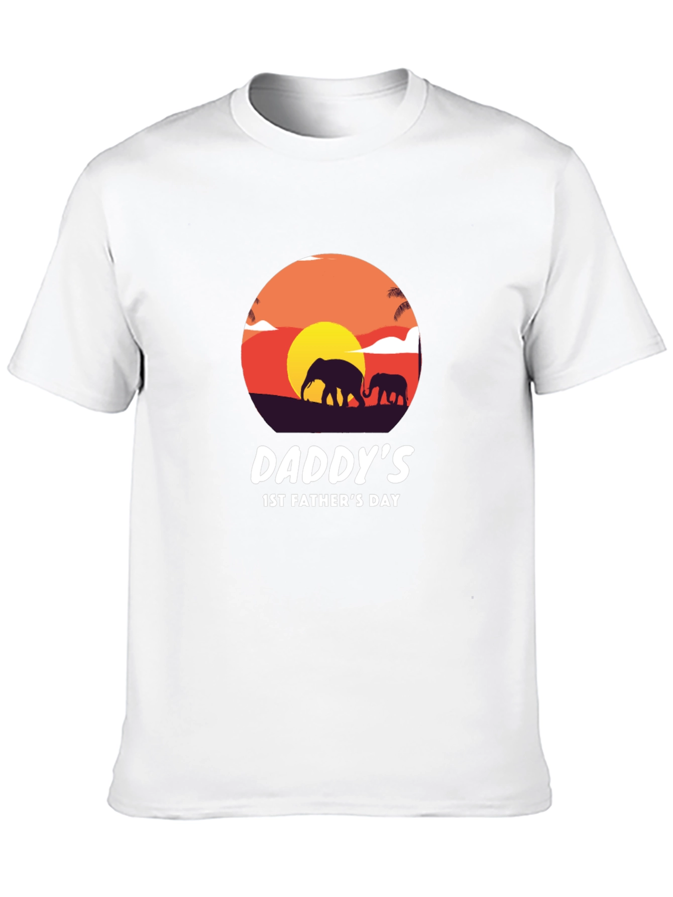 Daddys 1st Fathers Day Elephant T-Shirt