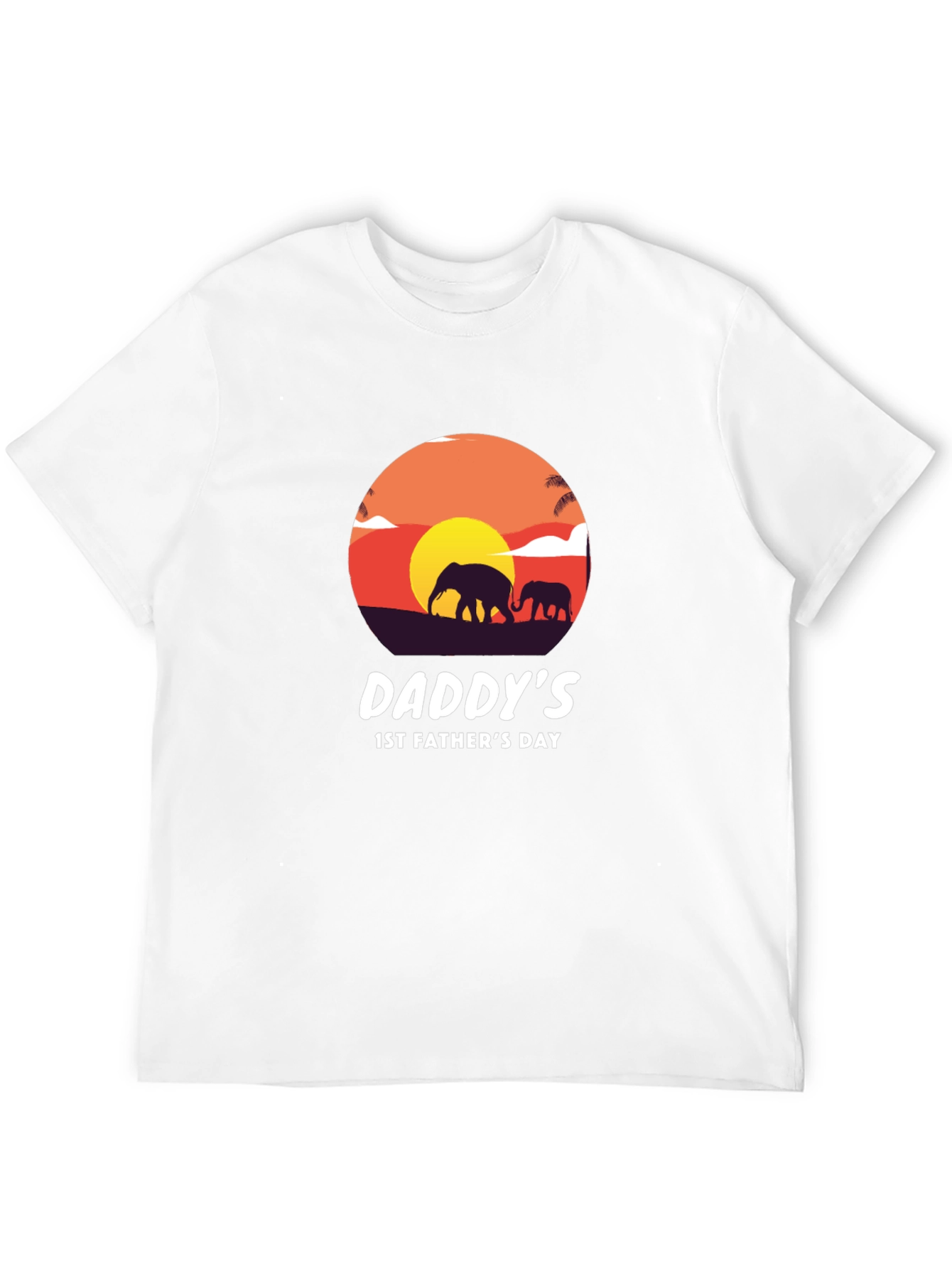 Daddys 1st Fathers Day Elephant T-Shirt