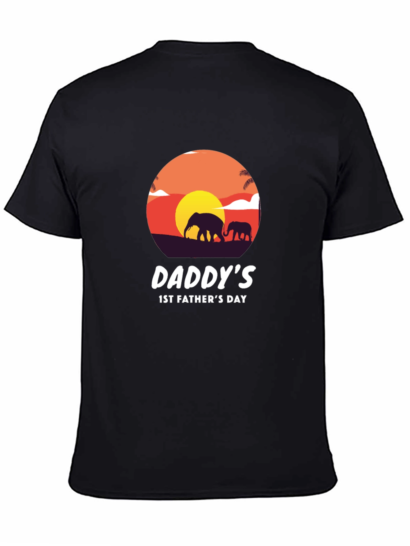 Daddys 1st Fathers Day Elephant T-Shirt