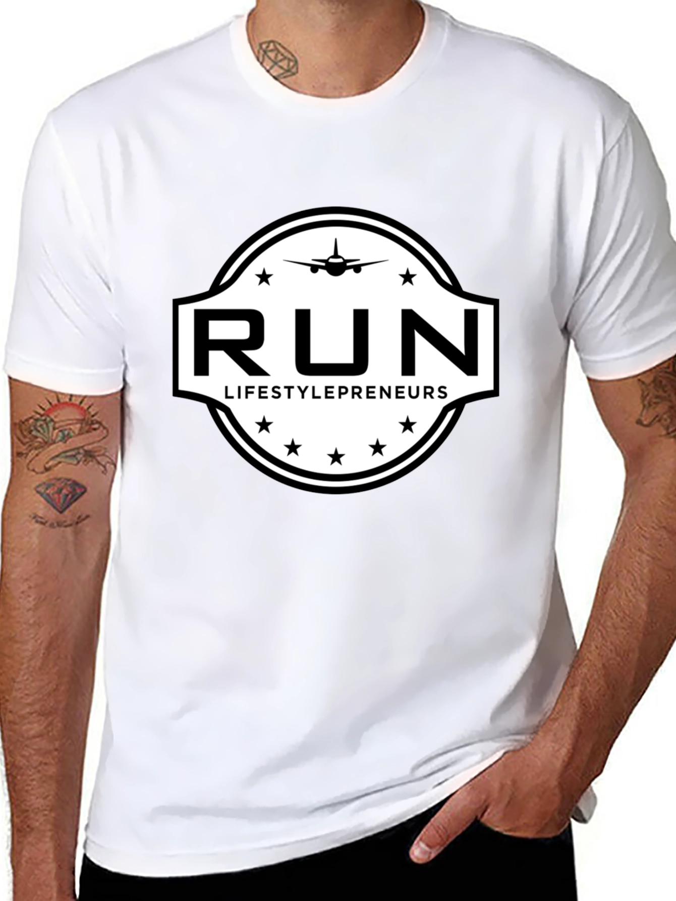 Run Lifestylepreneurs Black T-Shirt