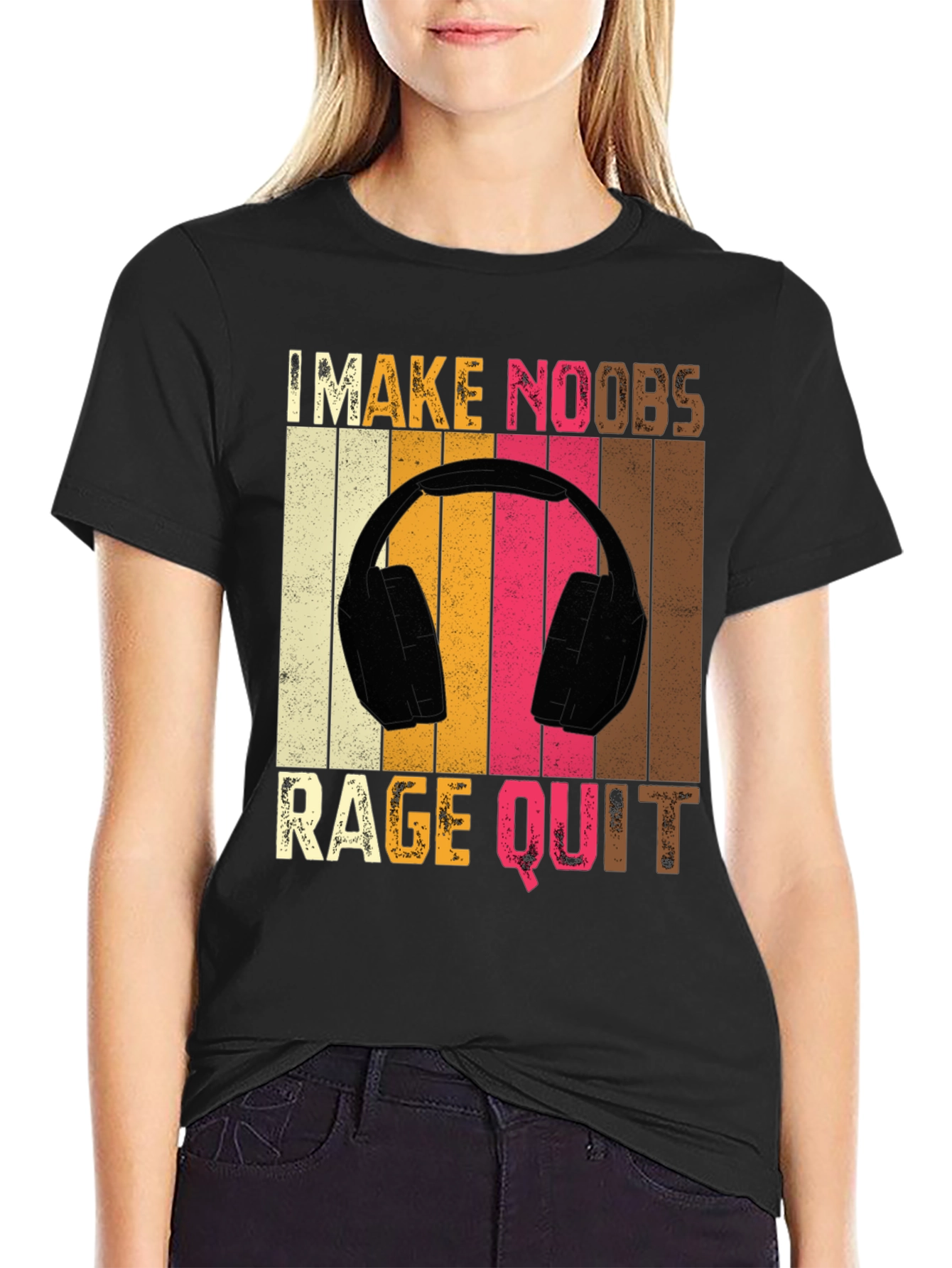 I Make Noobs Rage Quit Gamer T-Shirt