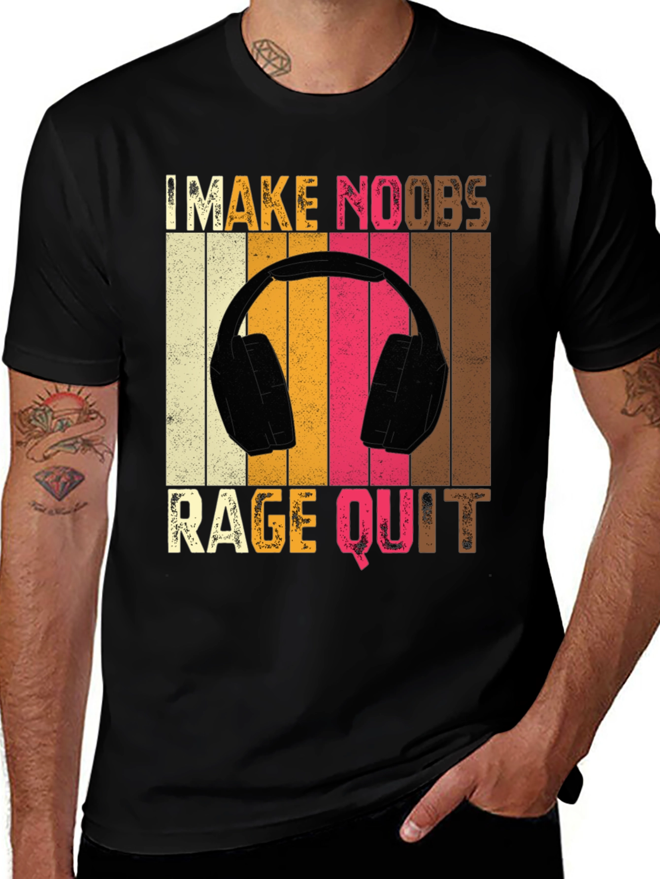 I Make Noobs Rage Quit Gamer T-Shirt