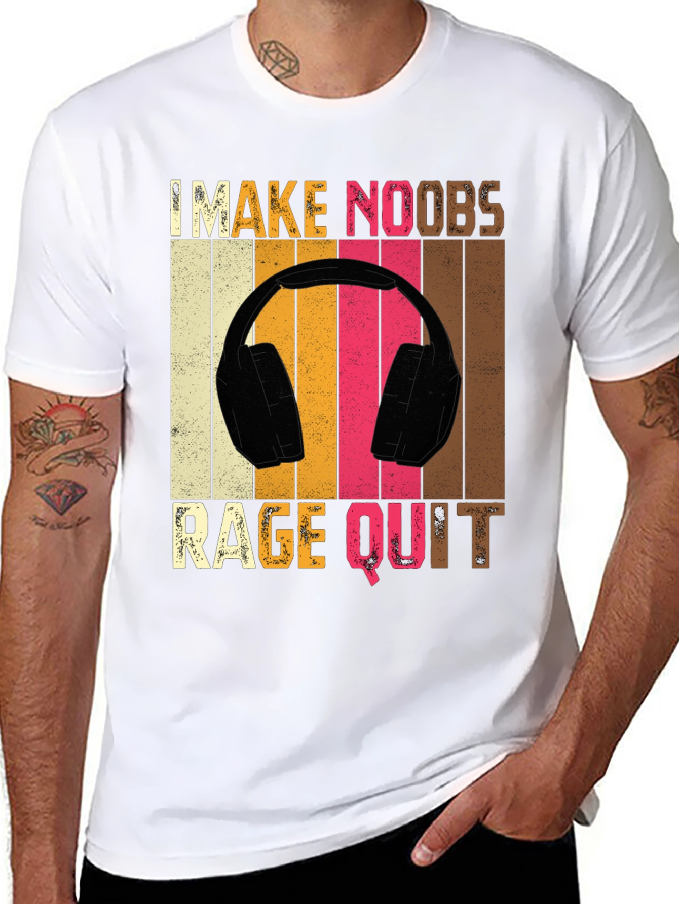 I Make Noobs Rage Quit Gamer T-Shirt