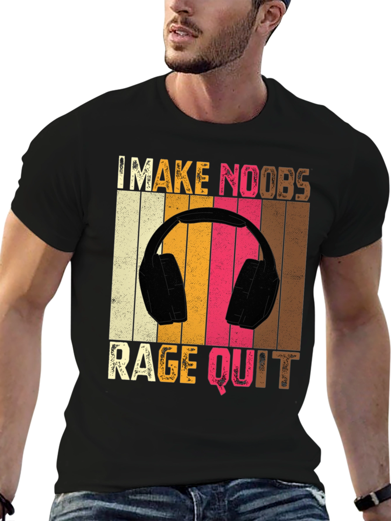 I Make Noobs Rage Quit Gamer T-Shirt