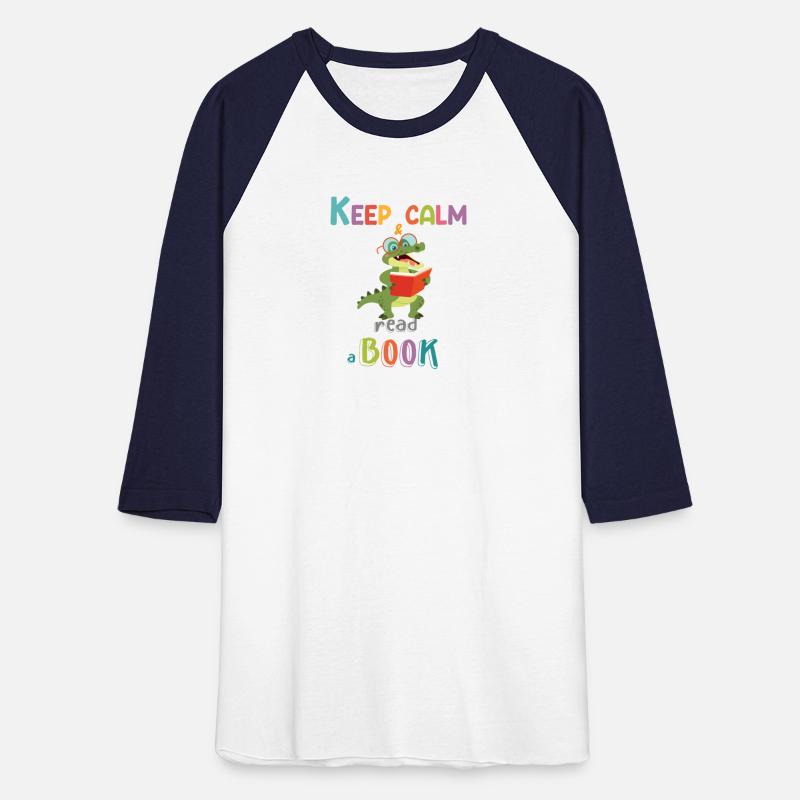 Keep calm and read a book a crocodile read a book