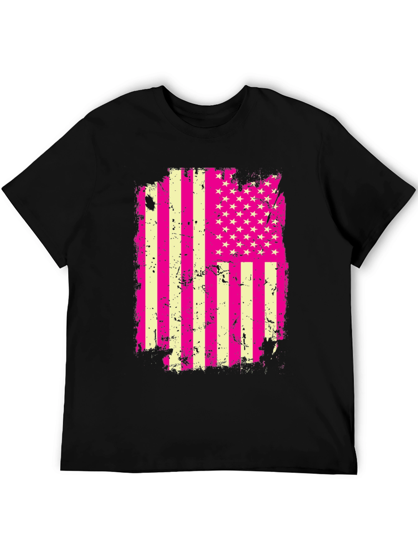 USA Flag Graphic Tee - Patriotic Style