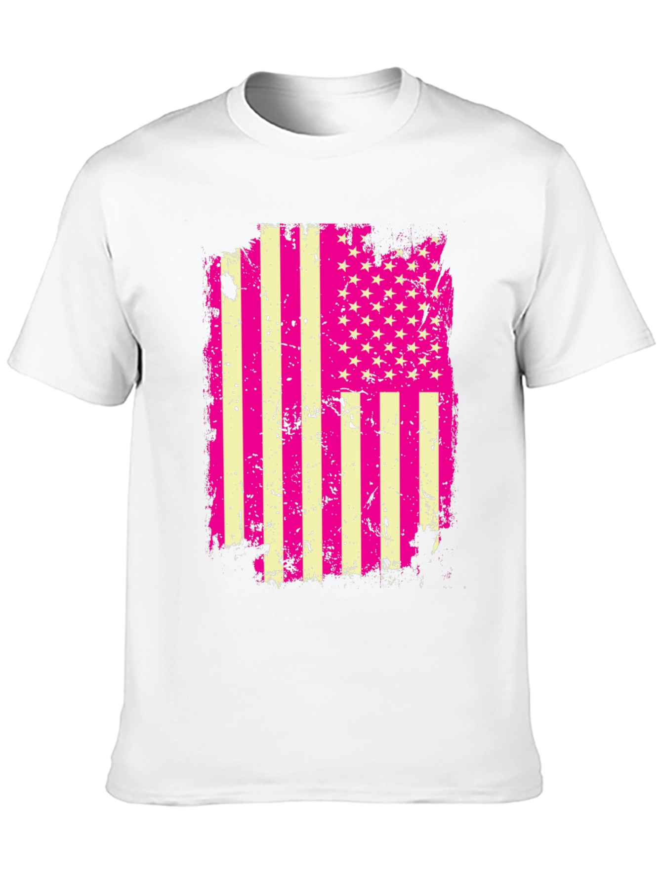 USA Flag Graphic Tee - Patriotic Style