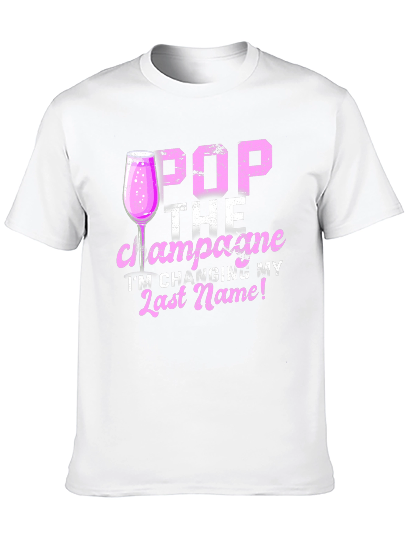 Pop the Champagne Wedding T-Shirt