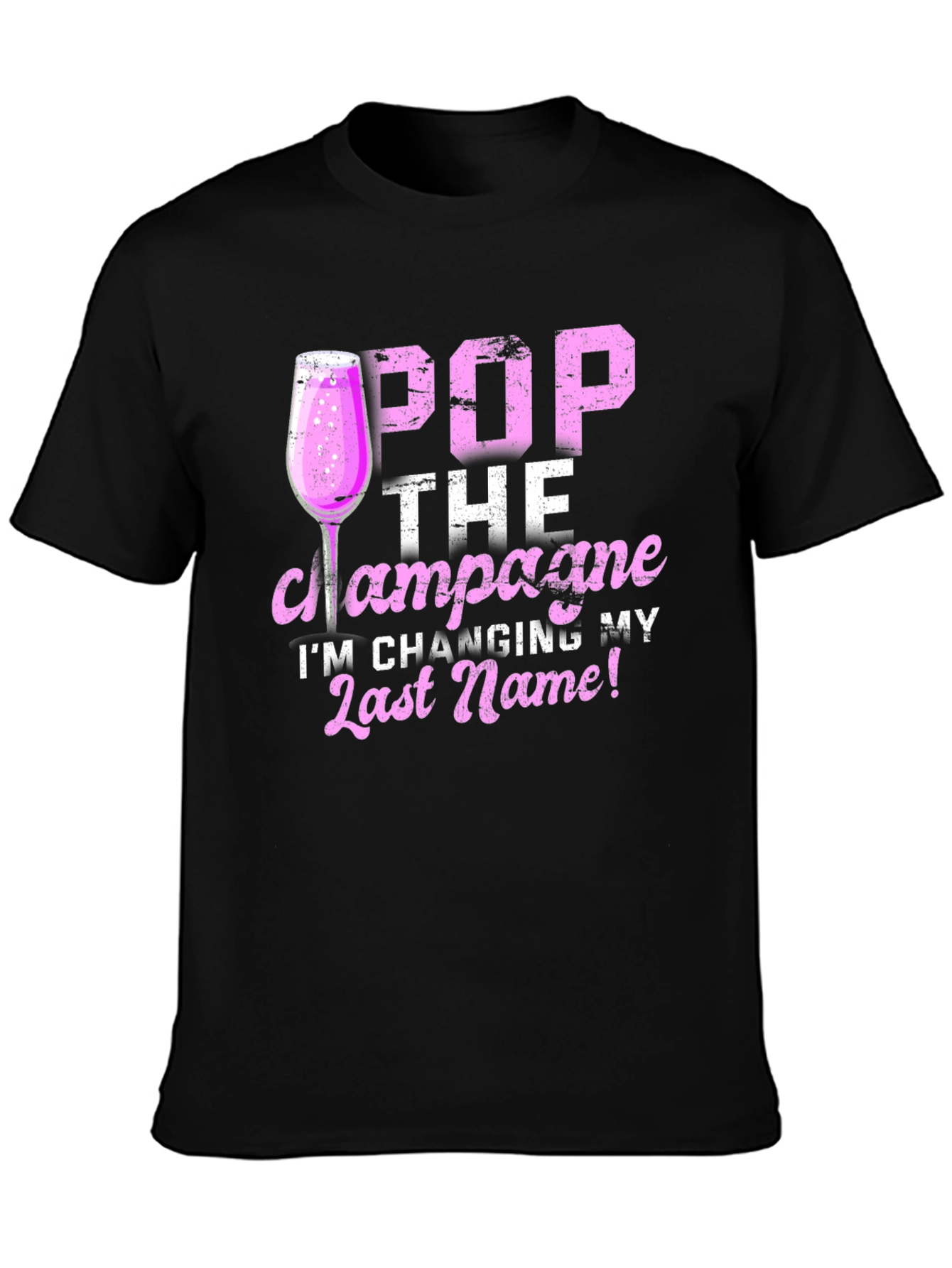Pop the Champagne Wedding T-Shirt