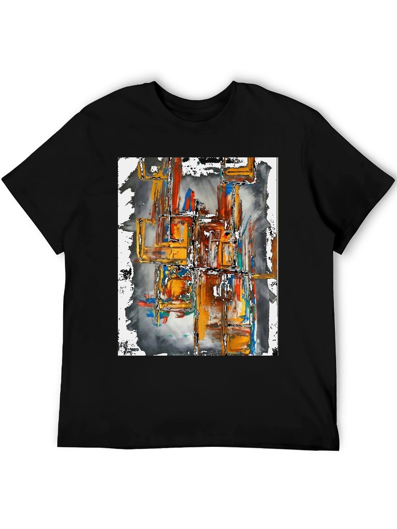 Abstract Art Graphic Tee - Modern Streetwear Shirt