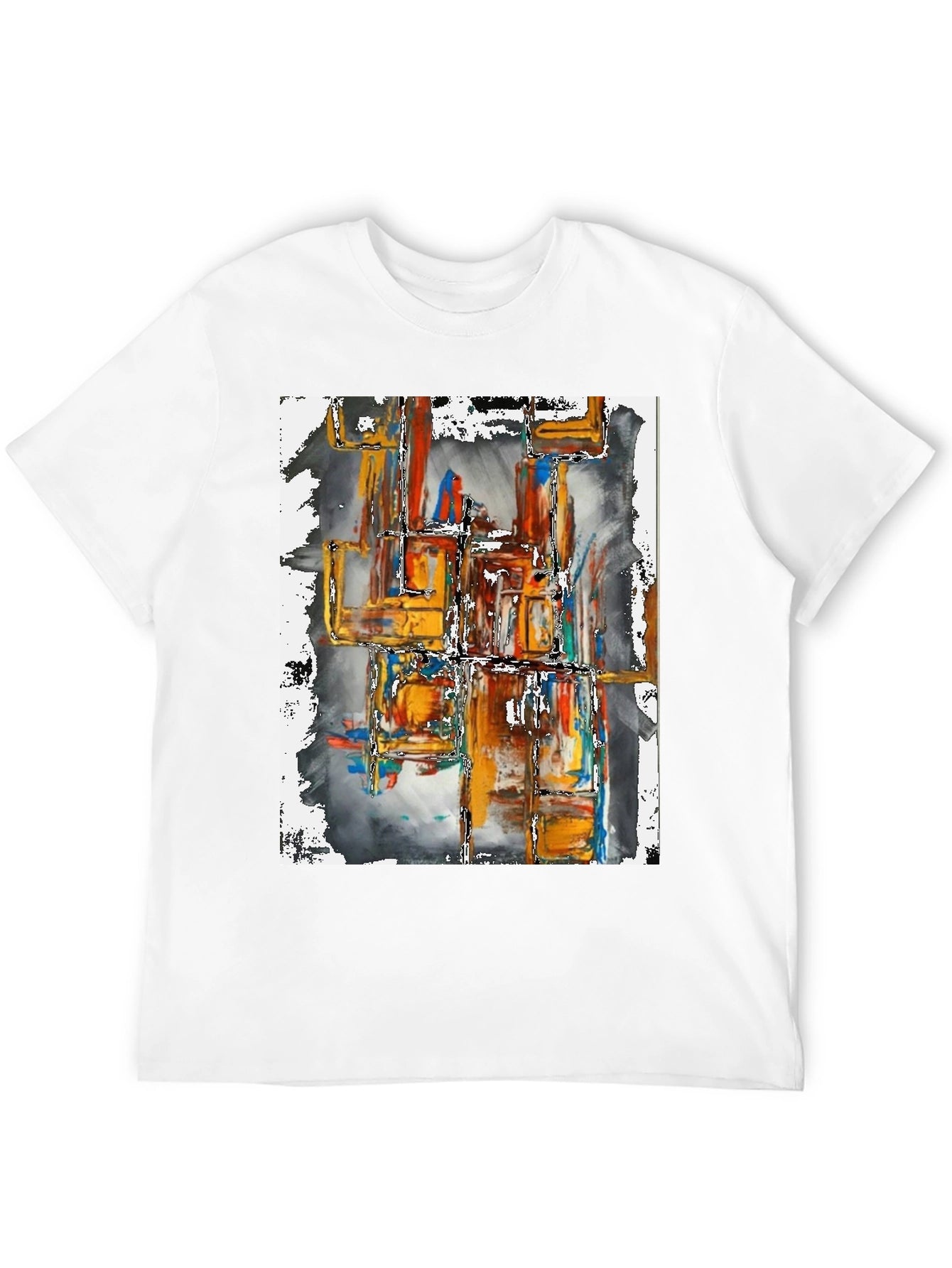 Abstract Art Graphic Tee - Modern Streetwear Shirt