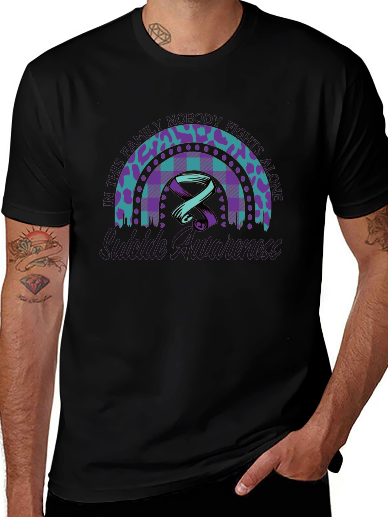 Mental Illness Awareness Rainbow T-Shirt