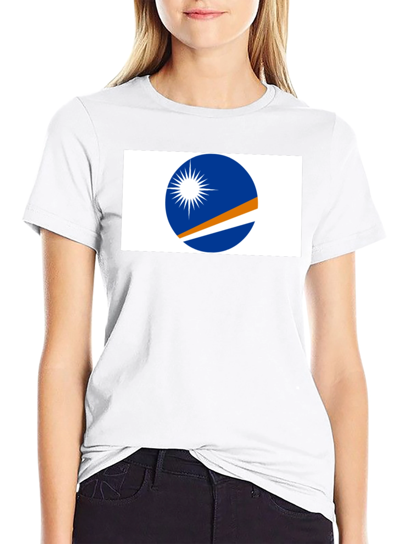 Marshall Islands Flag Graphic T-Shirt
