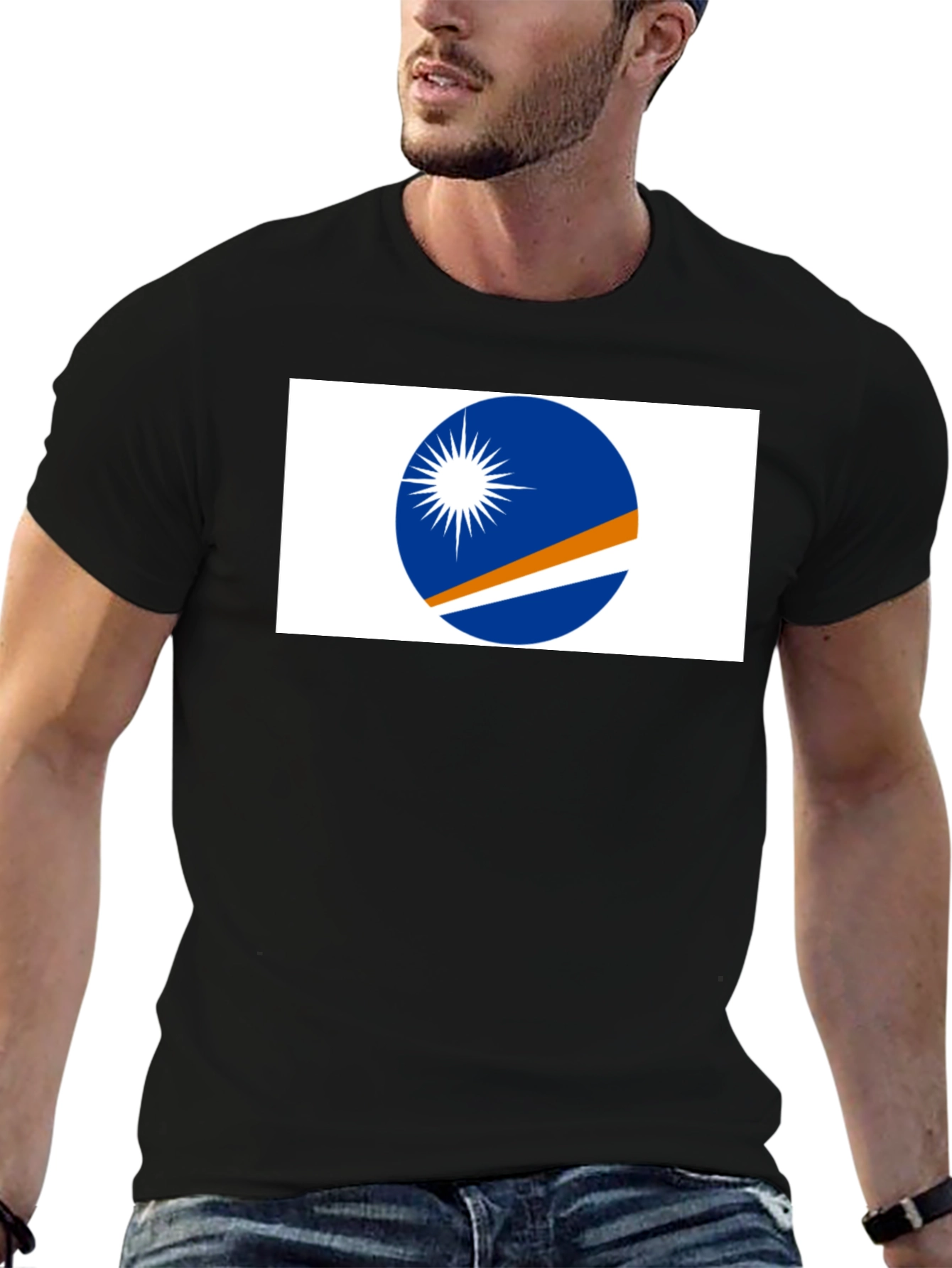 Marshall Islands Flag Graphic T-Shirt