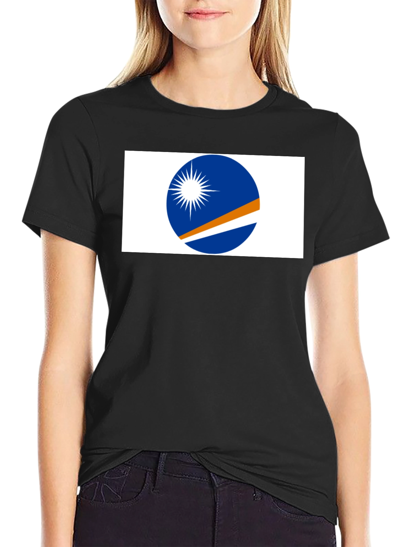 Marshall Islands Flag Graphic T-Shirt