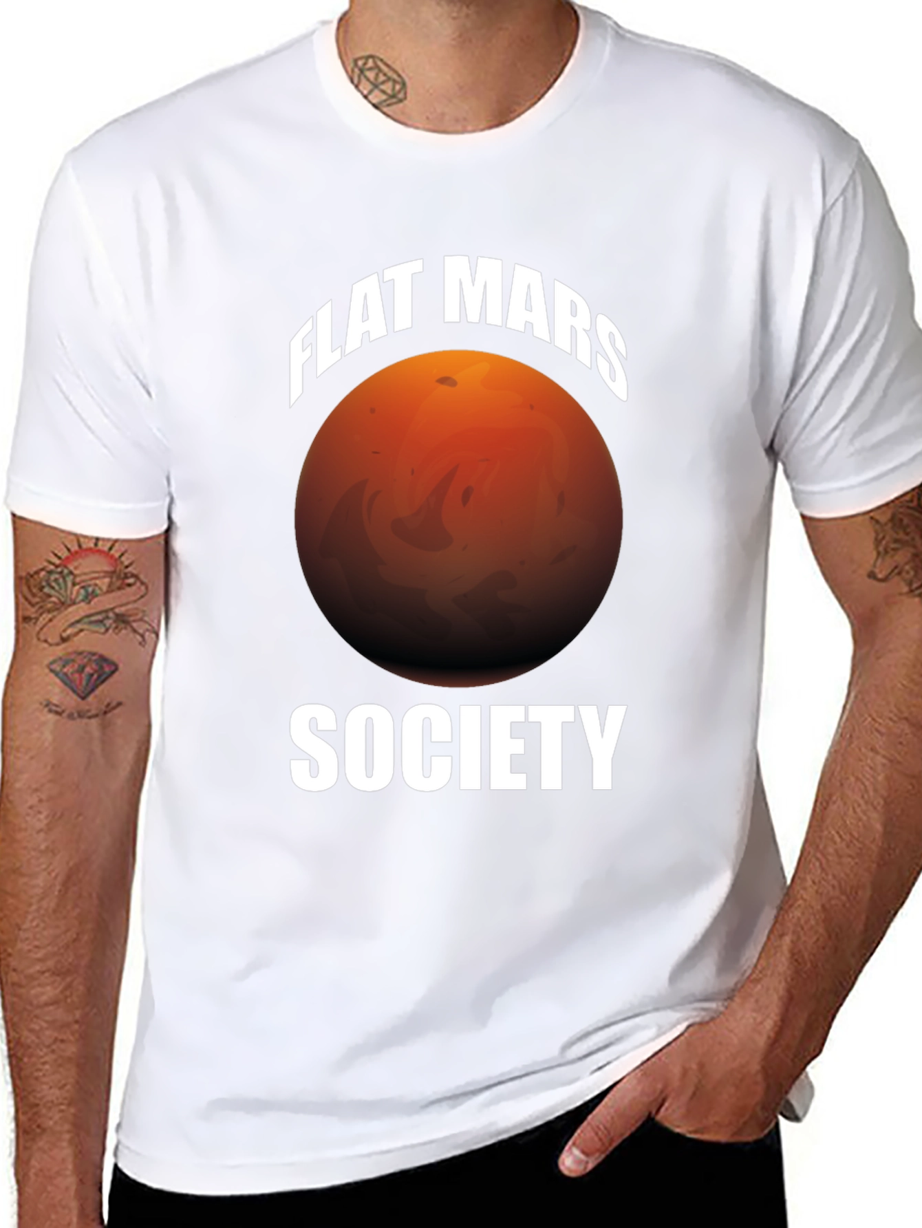 Flat Mars Society Graphic T-Shirt