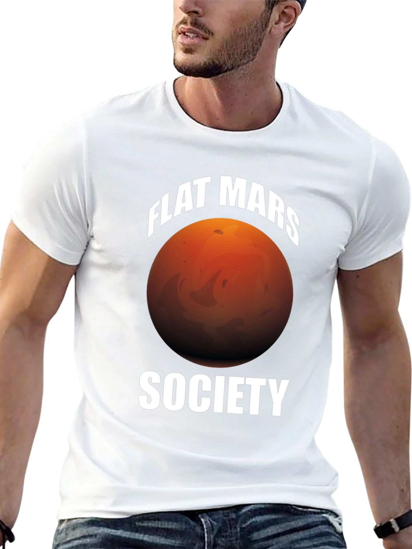 Flat Mars Society Graphic T-Shirt