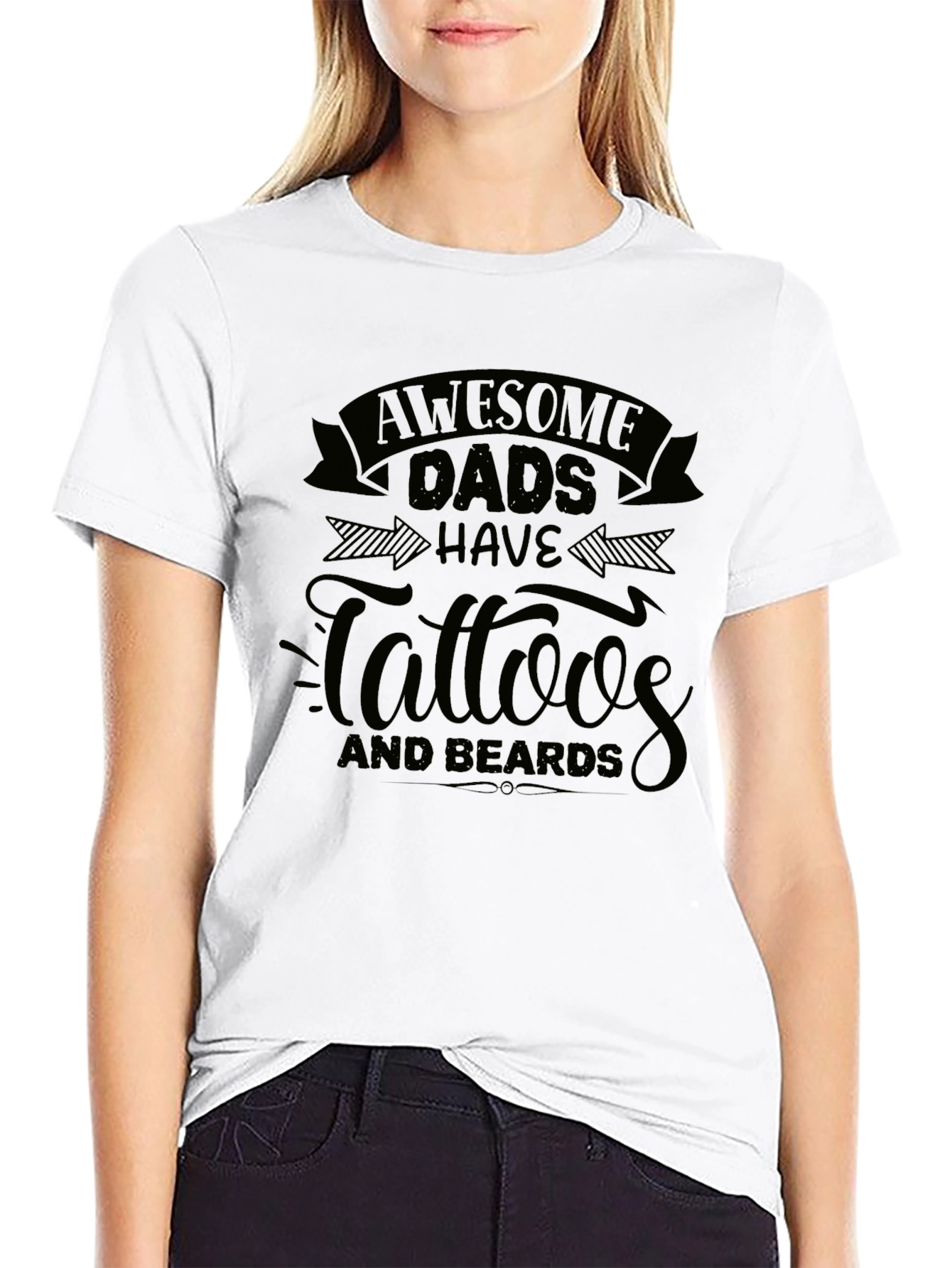 Awesome Dads Tattoos & Beards T-Shirt