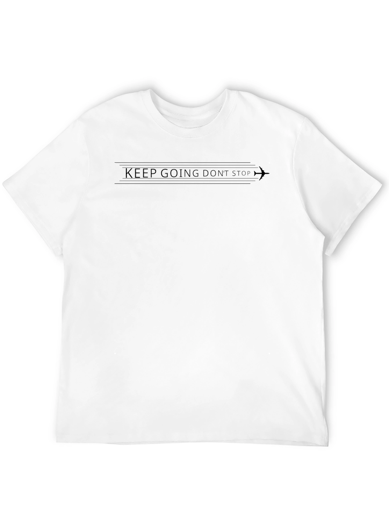 Keep Going Dont Stop Black Graphic Tee