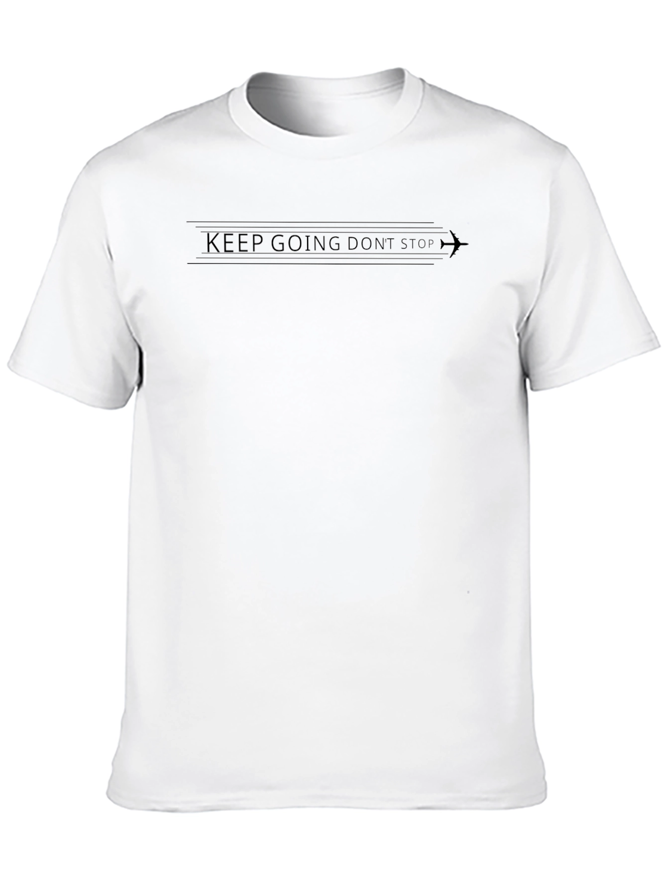 Keep Going Dont Stop Black Graphic Tee