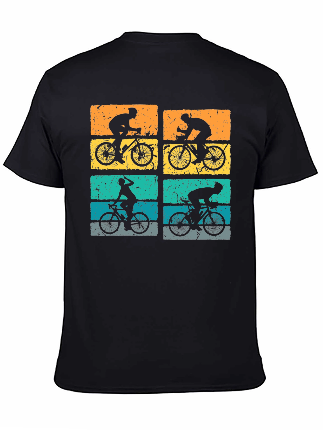 Retro Cycling Silhouette Graphic Tee
