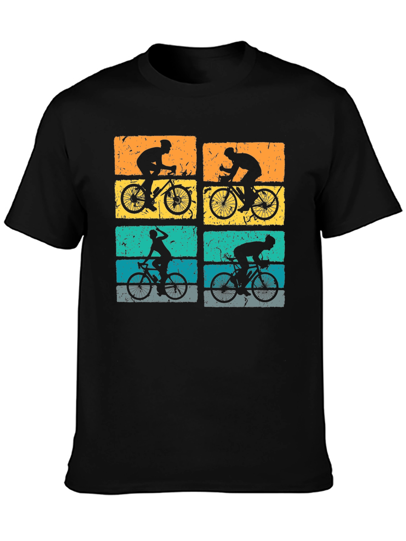Retro Cycling Silhouette Graphic Tee