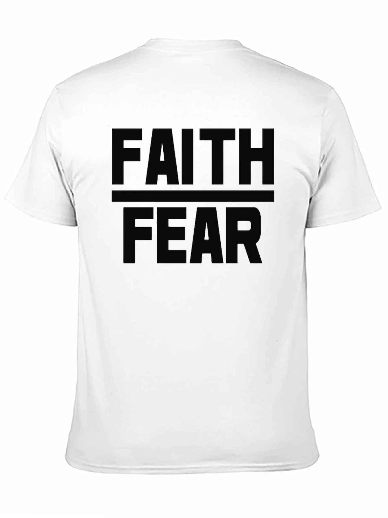 Faith Over Fear Graphic T-Shirt - Black