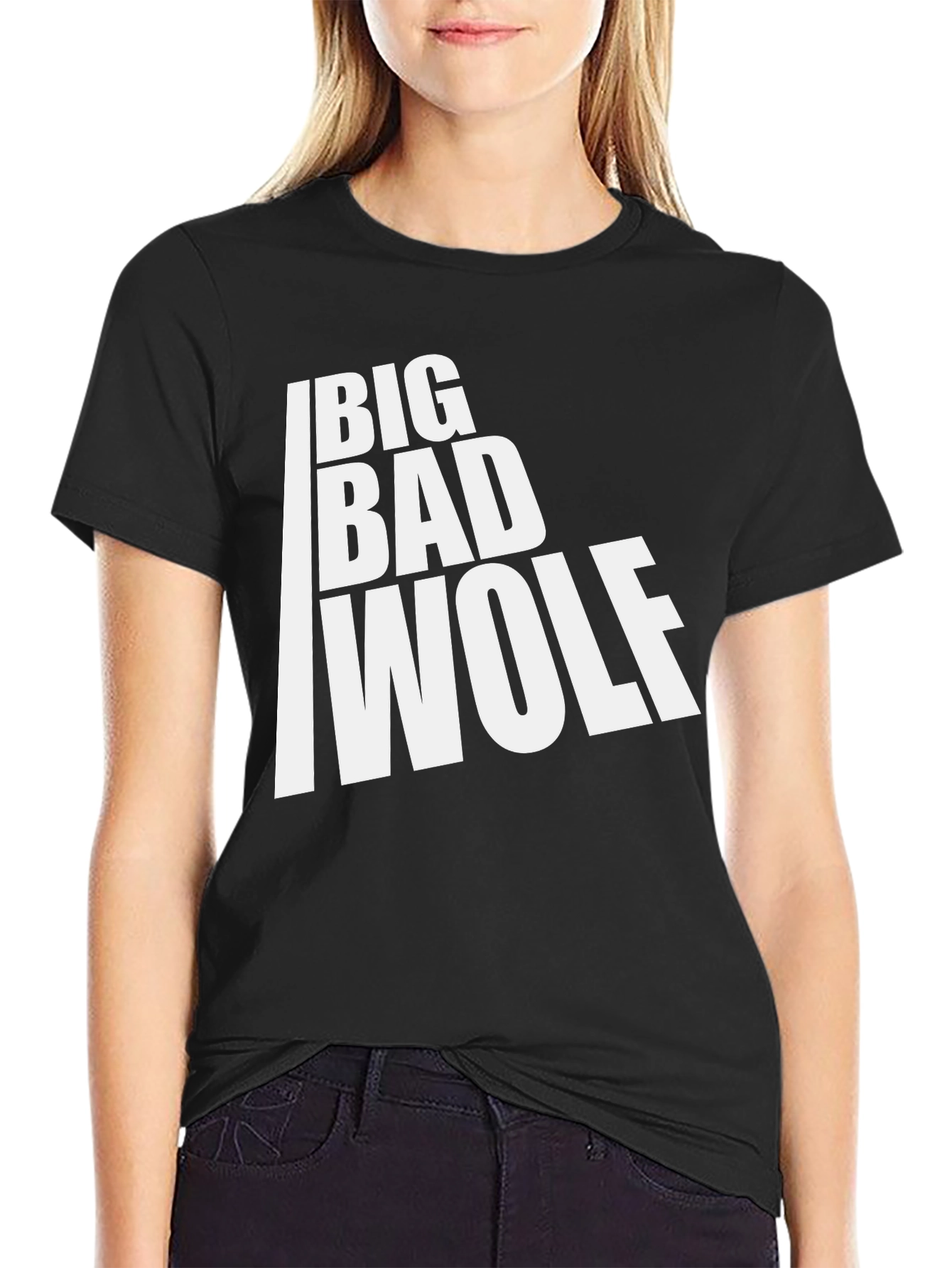 Big Bad Wolf Black T-Shirt - Bold Graphic Tee