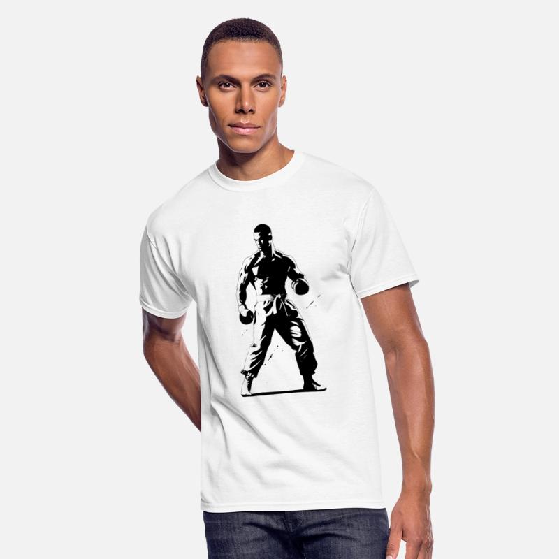 Kickboxing Boy Drawing