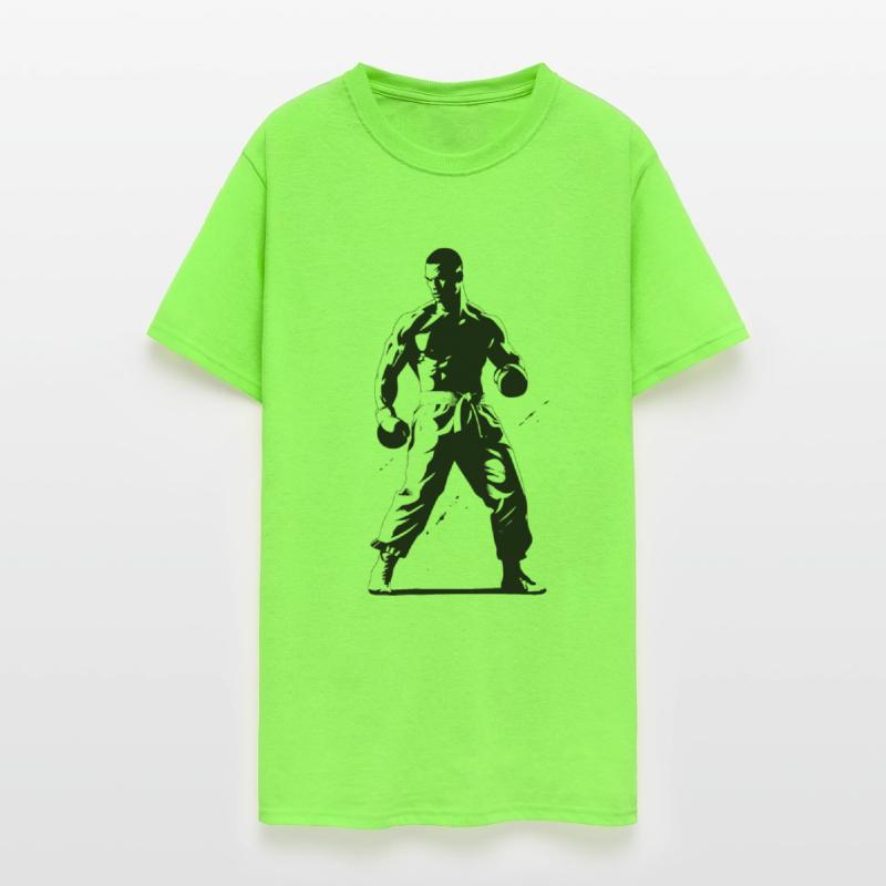 Kickboxing Boy Drawing