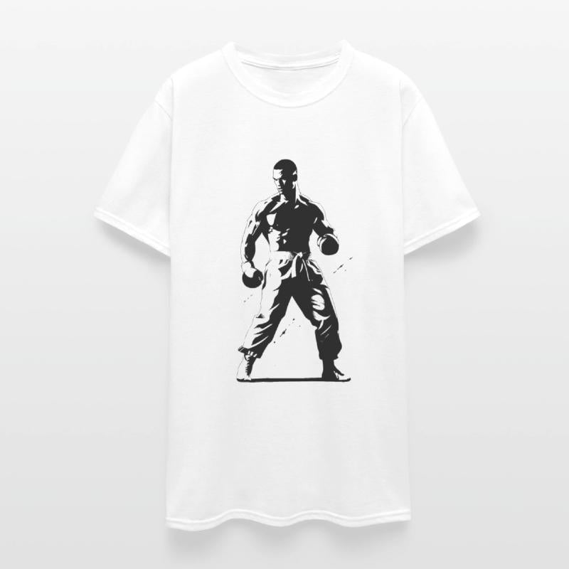 Kickboxing Boy Drawing