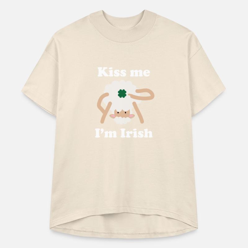 Kiss Me Im Irish Sheep Funny St Patricks Day Pun