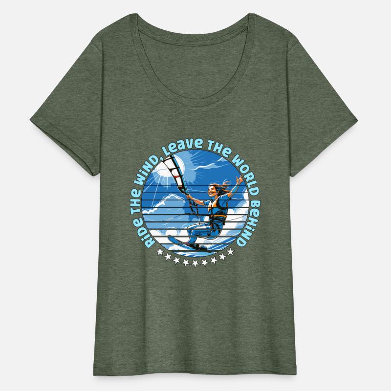 Kiteboarding Ride The Wind Leave The World Surfing