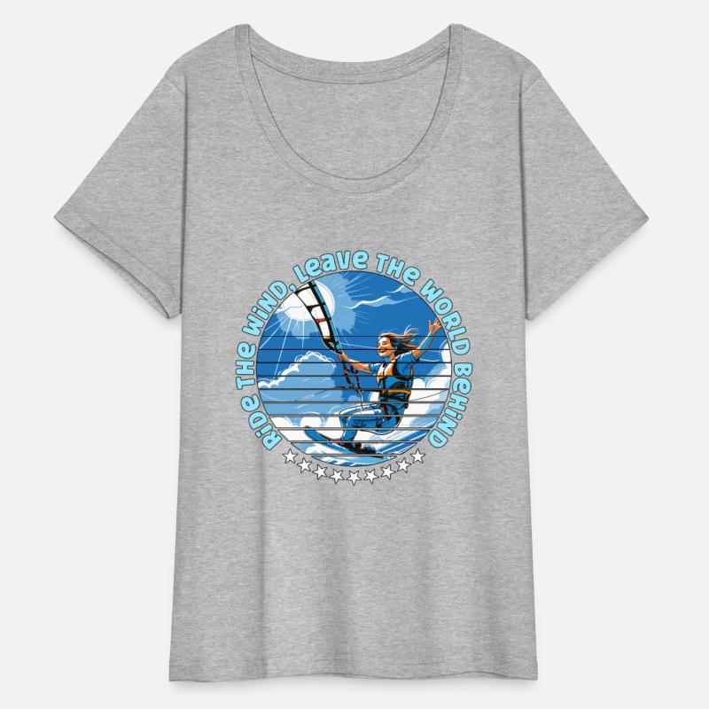 Kiteboarding Ride The Wind Leave The World Surfing