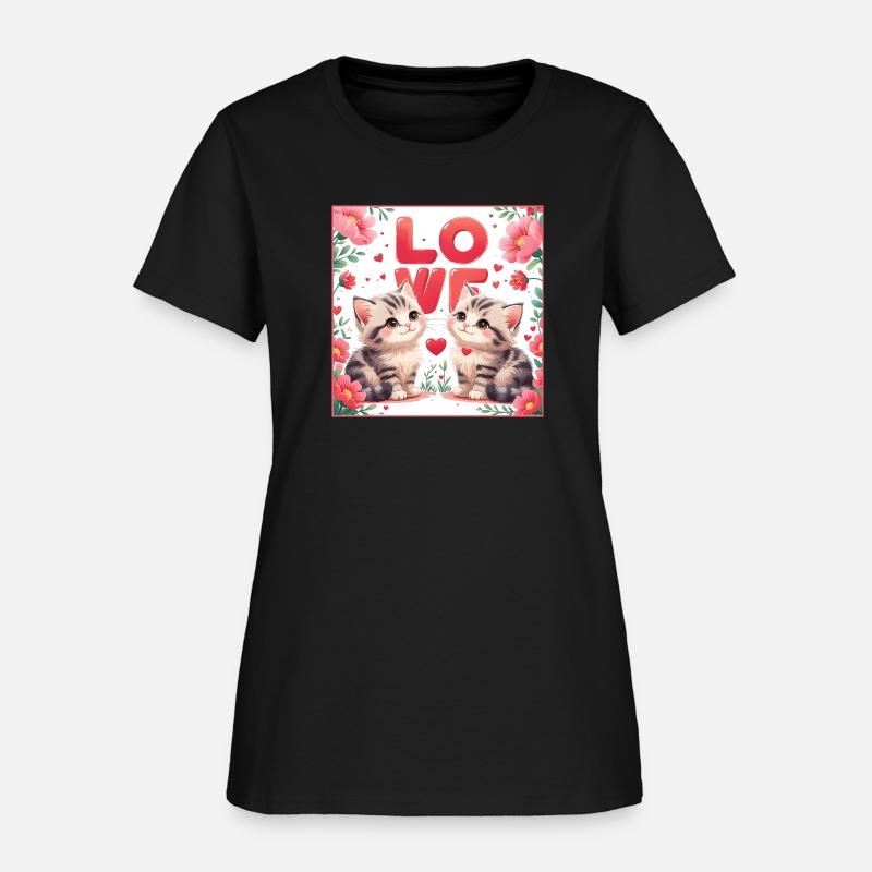 Kittens in love a sweet love