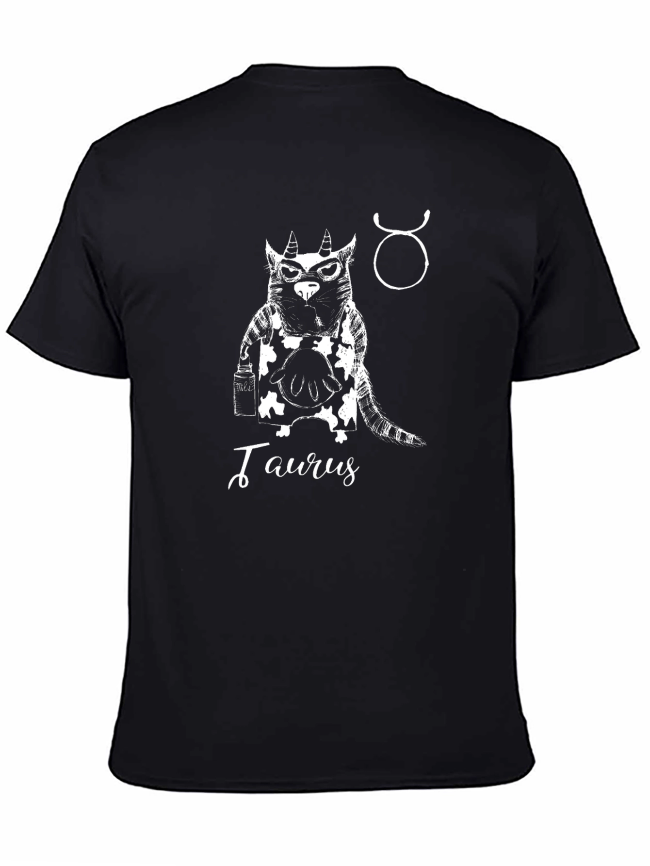 Taurus Zodiac Black Graphic Tee