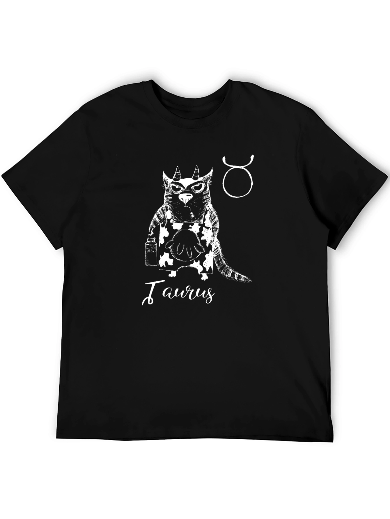 Taurus Zodiac Black Graphic Tee