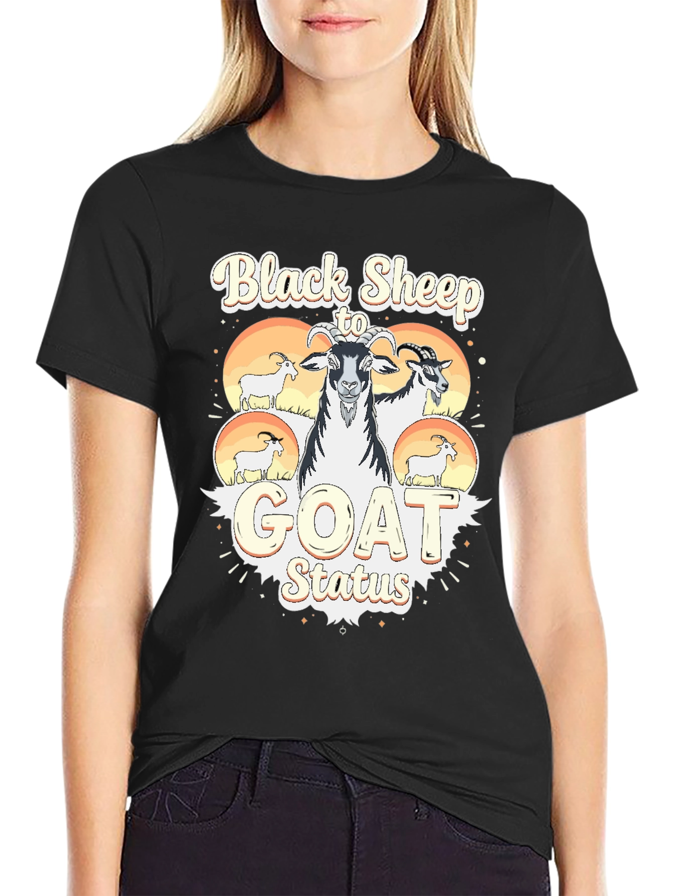 Black Sheep to GOAT Status Graphic Tee