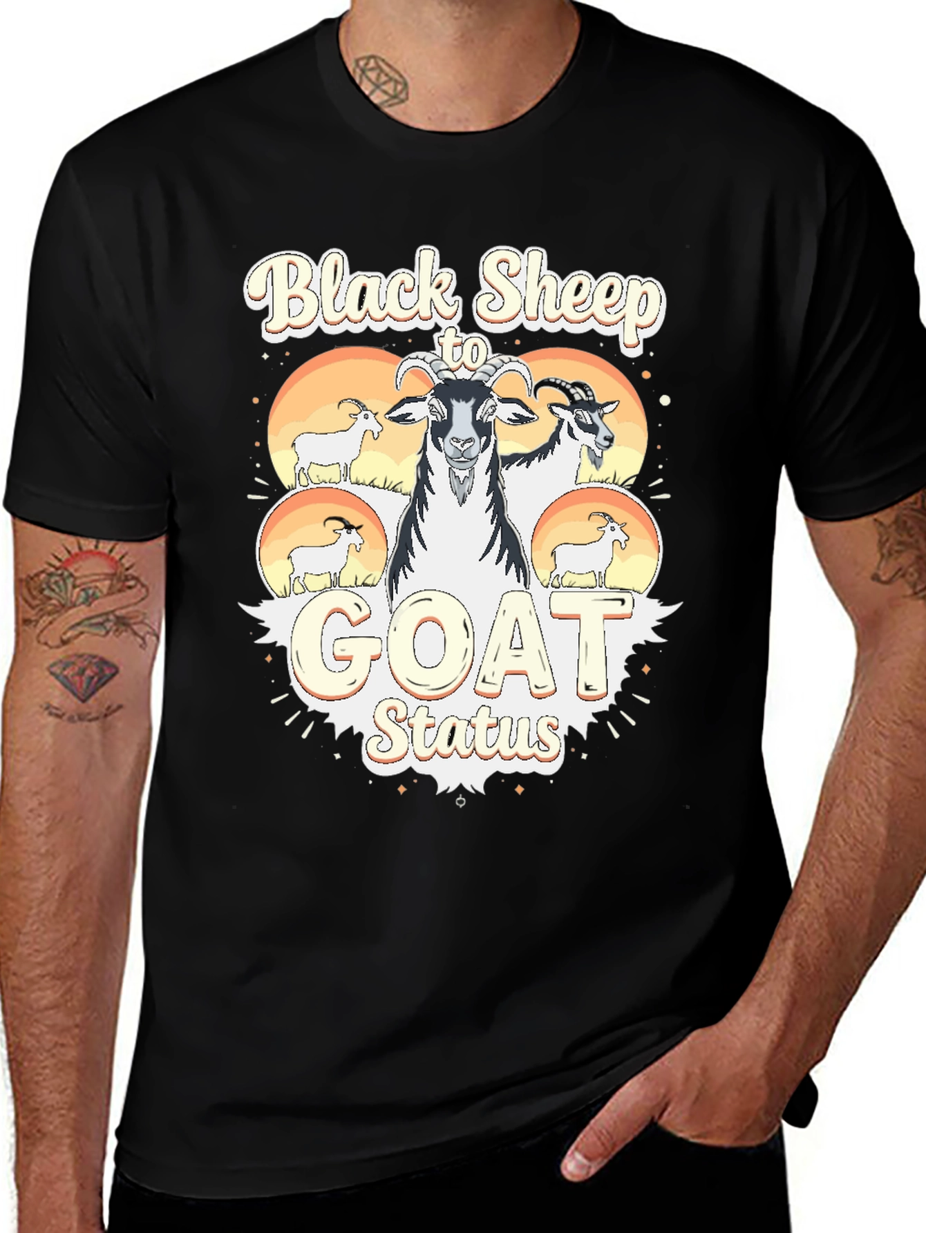 Black Sheep to GOAT Status Graphic Tee