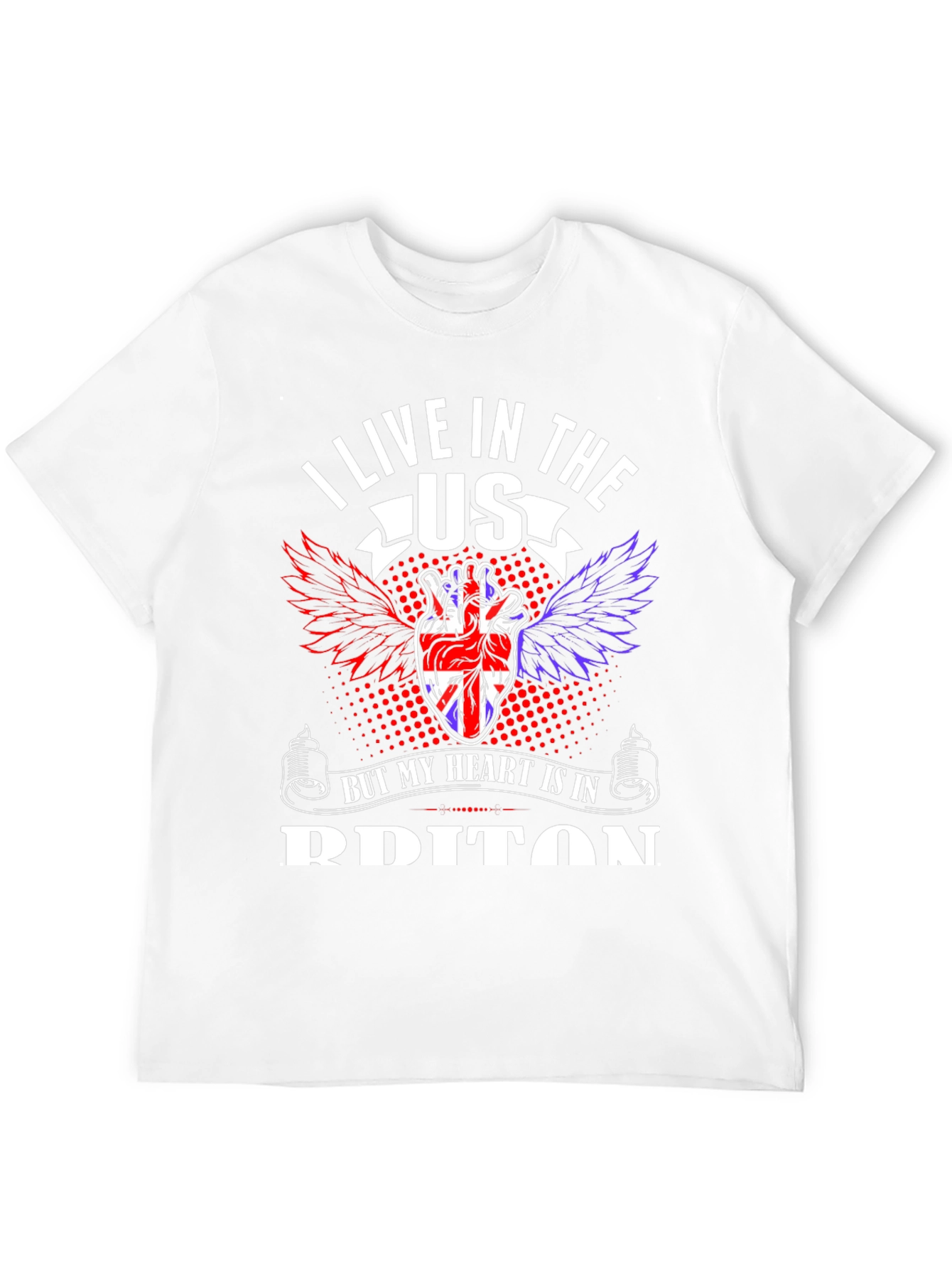 UK Heart USA T-Shirt - British Pride Tee