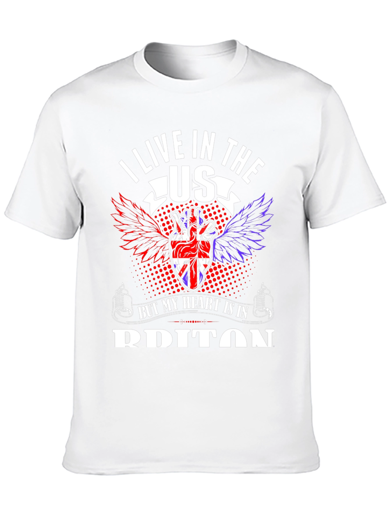 UK Heart USA T-Shirt - British Pride Tee