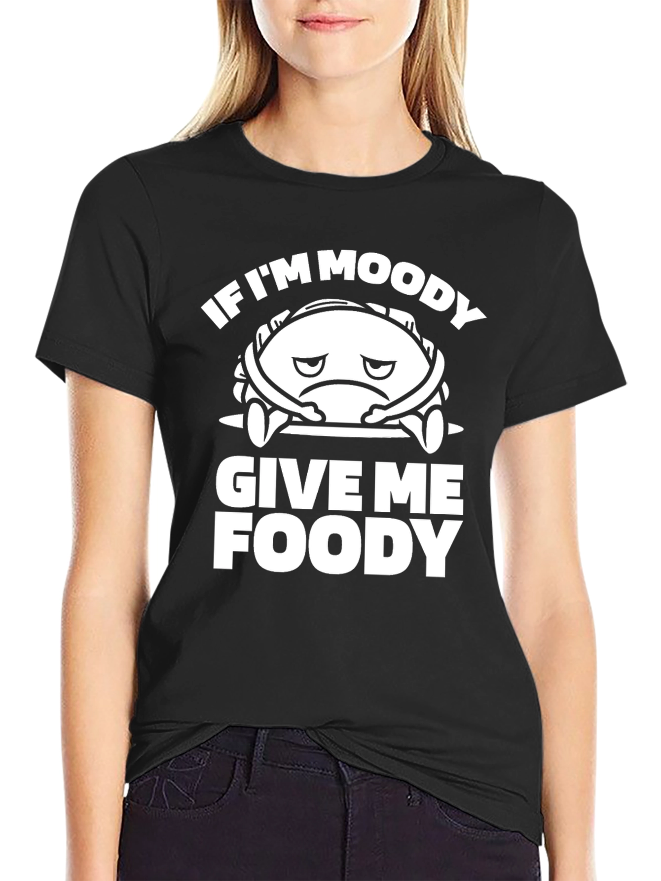 Moody Foody Graphic Tee - Funny Unisex T-Shirt