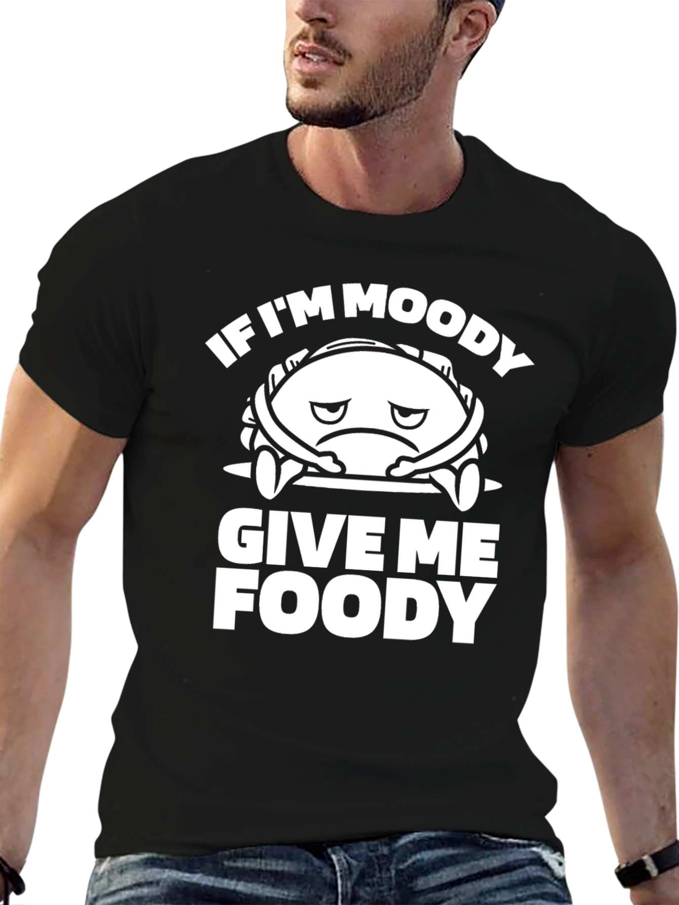 Moody Foody Graphic Tee - Funny Unisex T-Shirt