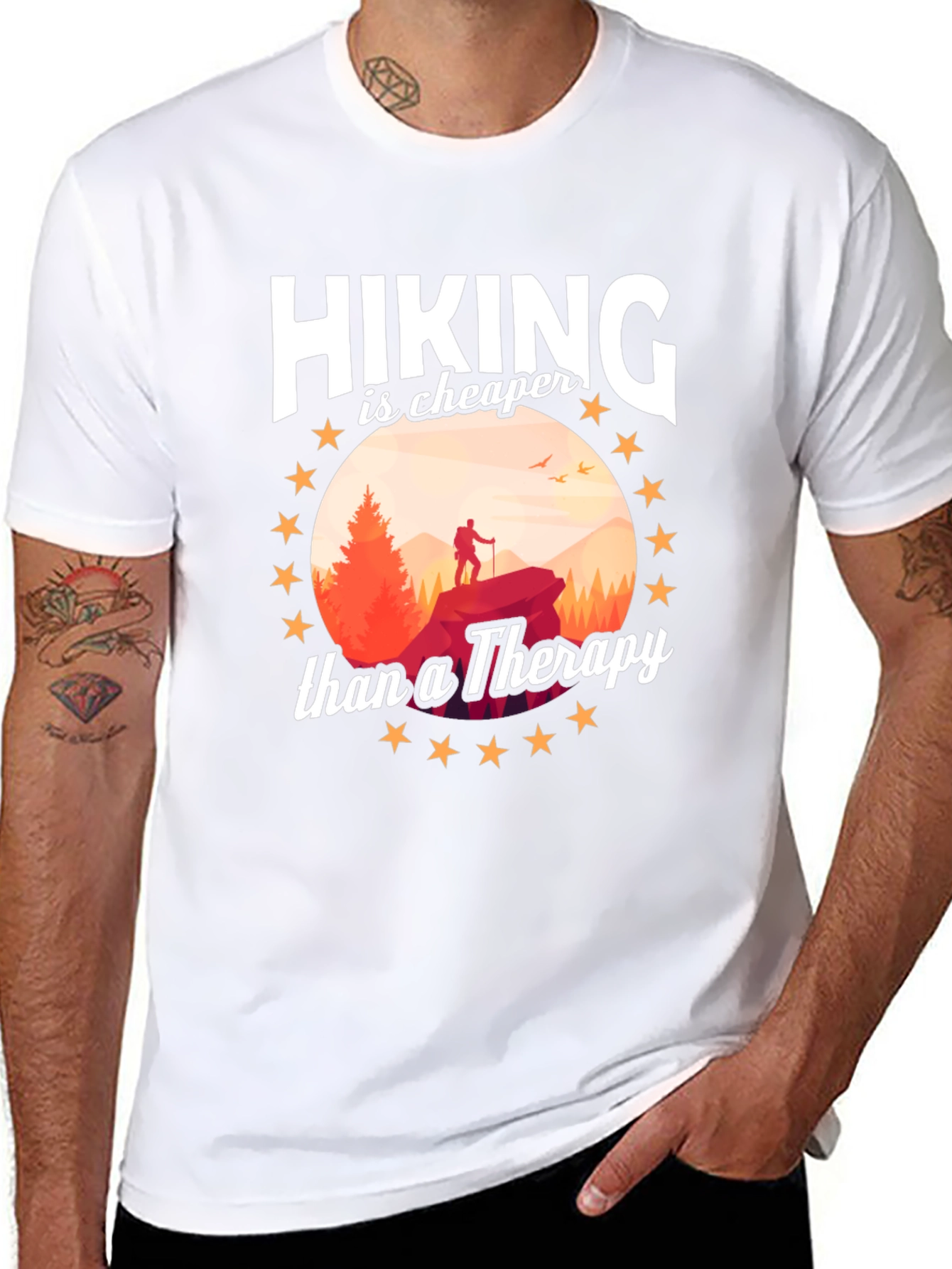 Hiking is Cheaper Than Therapy T-Shirt