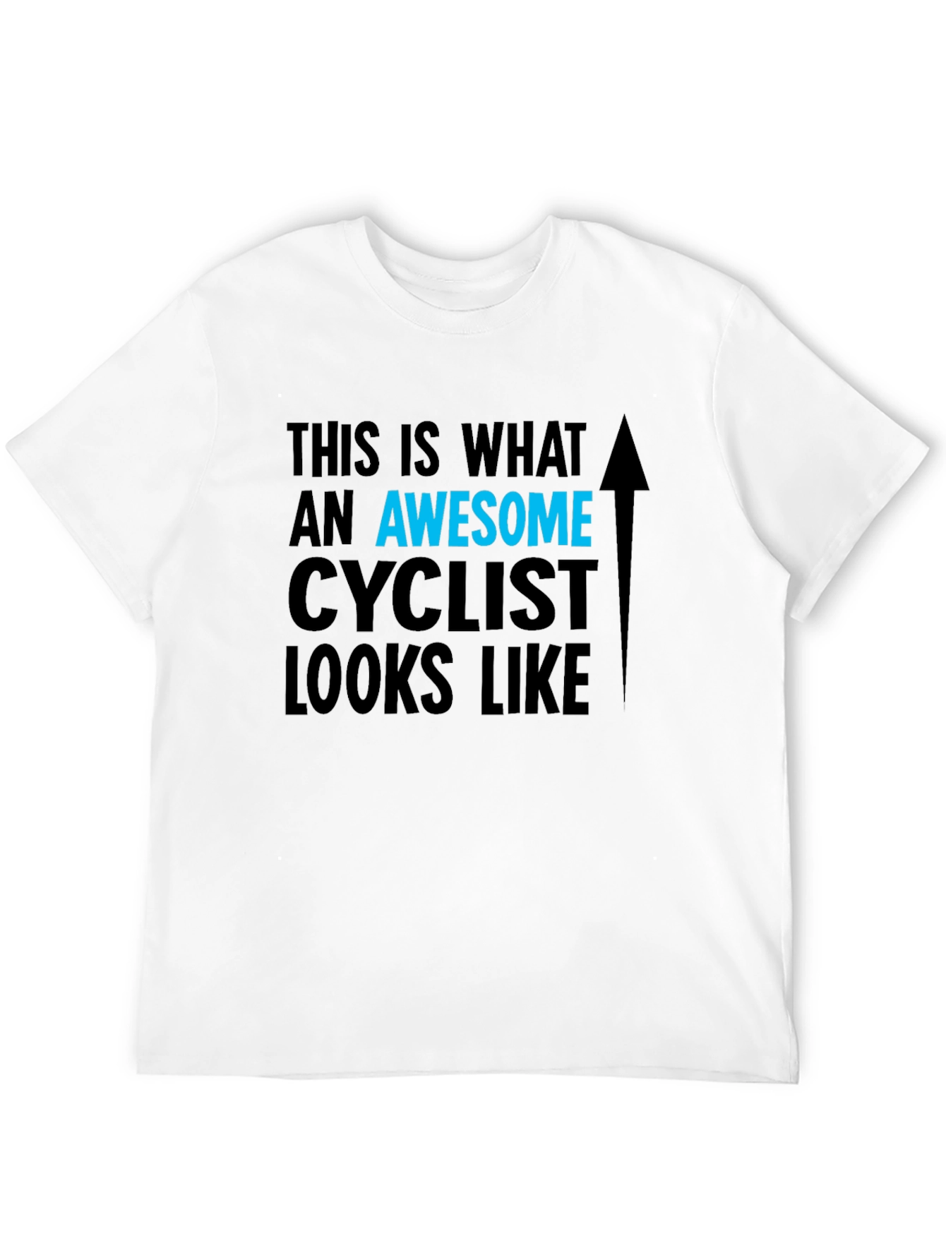 Awesome Cyclist Graphic Tee - Black