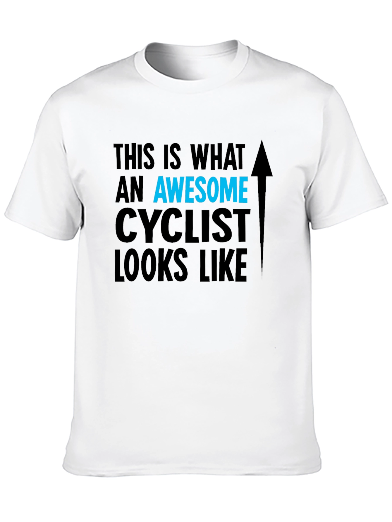 Awesome Cyclist Graphic Tee - Black