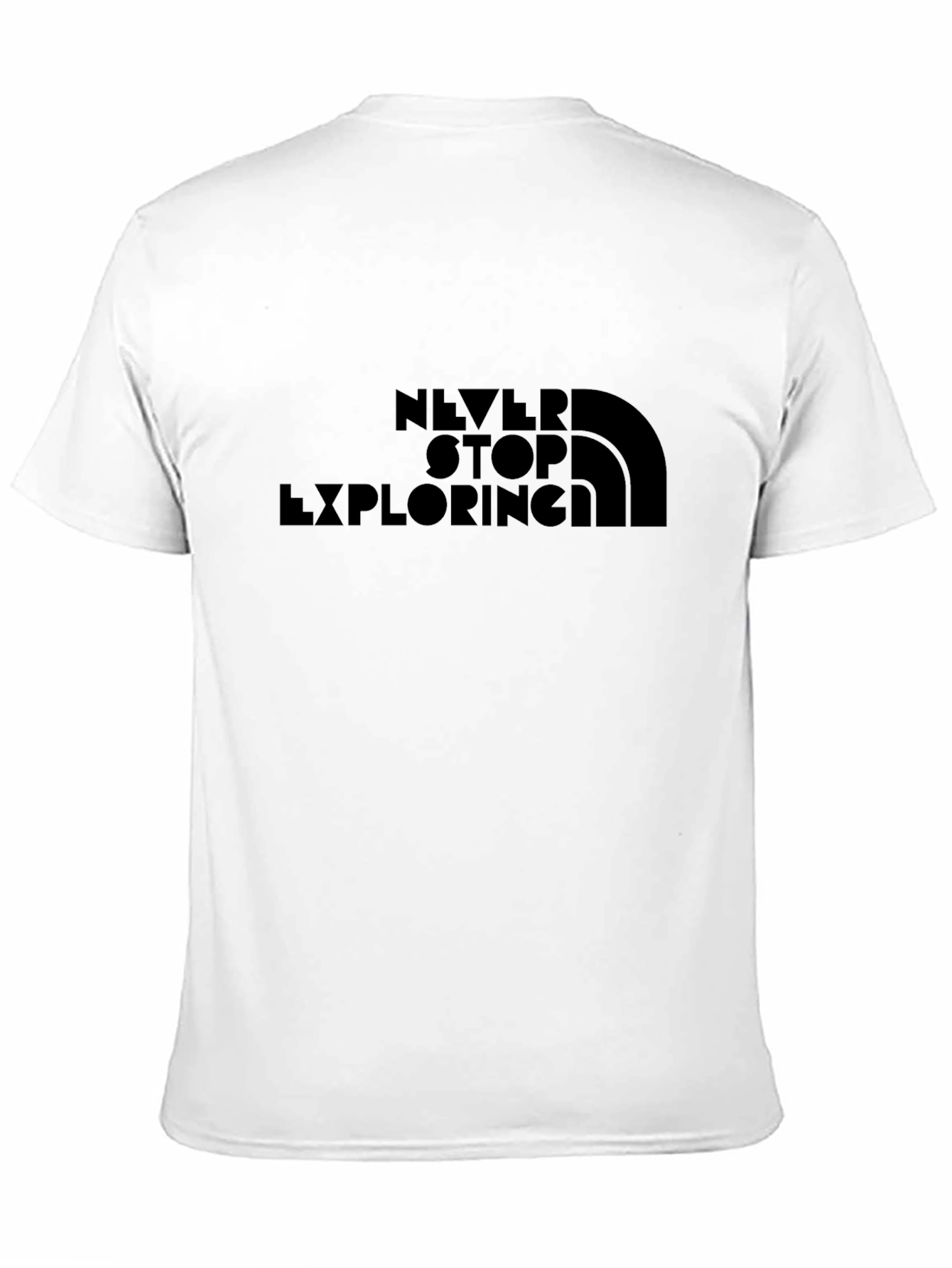 Never Stop Exploring Graphic Tee - Black
