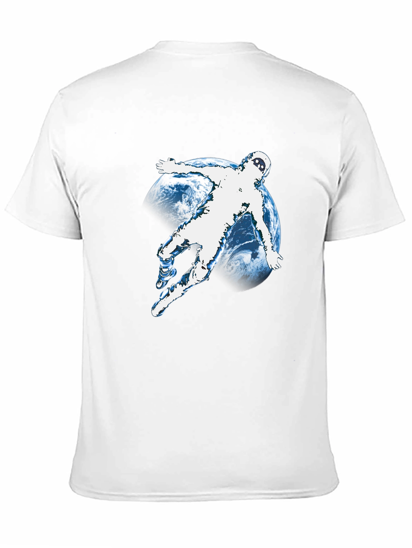 Astronaut Graphic T-Shirt - Black Crew Neck