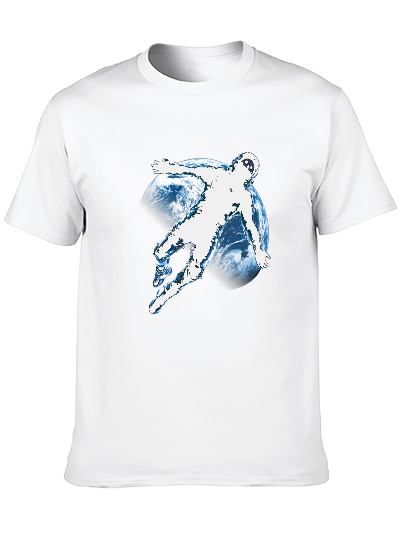 Astronaut Graphic T-Shirt - Black Crew Neck