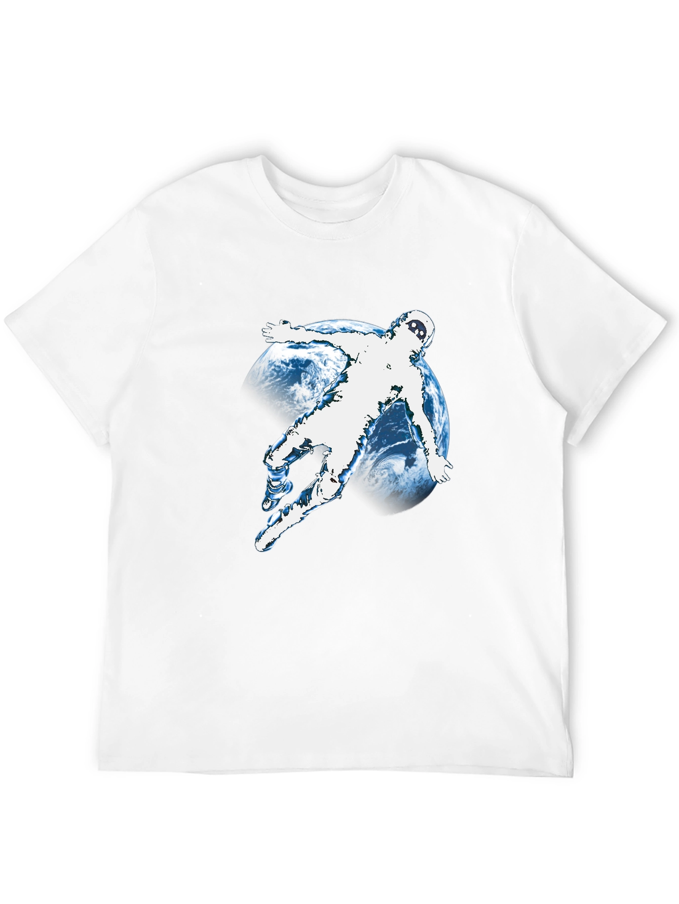 Astronaut Graphic T-Shirt - Black Crew Neck